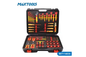 35PCS VDE 1000V Insulated Electrical Tool Kit IEC60900 CR-V Electrician Hand Tools for Industrial Maintenance OEM