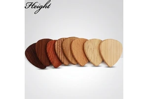Custom Wooden Guitar Picks OEM Logo Eco Friendly 3mm Durable Picks for Acoustic Electric Guitar