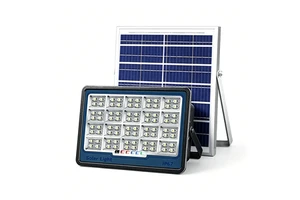 New LED Floodlight IP67 Waterproof Large Capacity Battery Portable Solar Light Remote Touch Control 360 Beam Angle Outdoor