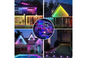 Outdoor Building Facades Hotels Contour Decorations Remote Control Ip67 Eave Lamp Christmas Lights 1w Rgb Led Point Light Source