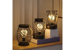 2025 Decorative Iron Art Led Lights Copper Wire Table Lamps Metal Craft Simple Festival Table Light Decorations for Parties