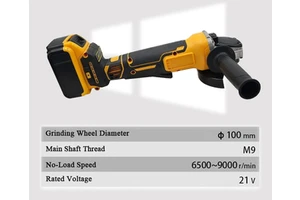 Wholesale 125mm Electric Angle Grinder Cordless Metal Cutting Stone Woodworking Polishing Machine Brushless Battery Powered