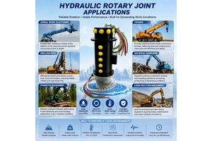 High Flow 60L/min Rotary Union for Aerial Work Platforms 25MPa