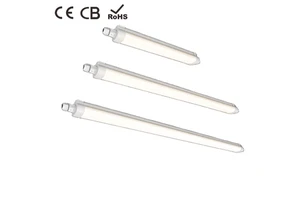 Custom Damp-Proof Dustproof IP65 140lm/W Tri-Proof Lamp2ft 4ft 5ft Triproof Led Batten Light for Shopping Mall Factory