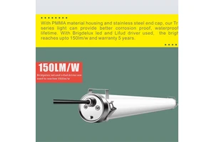 Professional Manufacturer Tri-proof Light IP69K IK10 LED Industrial Tri Proof Light With PMMA Housing Use Carwash Room
