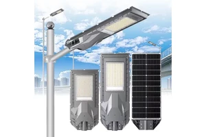ZY Lampe Solaire ABS Road Streetlights Outside IP65 Waterproof Outdoor Motion Sensor All in One Solar Led Solar Street