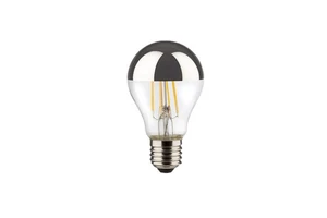 Top Silver or Golden Glass A30 Vintage Light Lamp 4W 120V 230V A19 LED Silver Mirror Reflective Light Bulb
