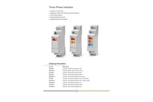 Aishwarya Power Systems MM1NDV Three-Phase Panel Ammeter Indicator Lamp Red LED Display 200A AC 220V AC Power Source 2000V