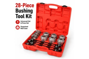 28-Piece Industrial Hand Tools Professional Press & Pull Sleeve Kit with PVC Material for Removing Bearing Bushing Seals