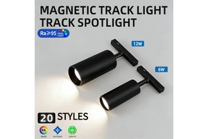 Modern COB LED Magnetic Track Light System with Ra95 CRI 3000K/4000K/6000K CCT for Commercial Use