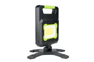 High-Brightness 6000K COB LED Triangular Warning Light Wall Mounting Lithium Battery Rechargeable for Auto Repair & Garden Use