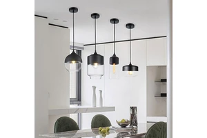 Customized Manufacturers New Hotel Modern Pendant Lamp Decoration Chandelier Dinning Room Indoor Hanging Island Glass Lamp Shade Led Pendant Lights
