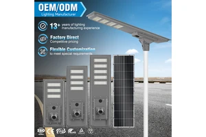 OEM ODM Support Ip65 300W 400W 500W Integrated Steel PC Streetlight Outdoor Highway Led Solar Street Light
