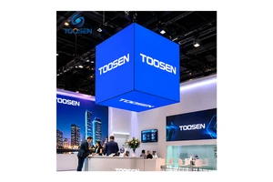 Irregular LED Screen Video Wall Display Cube Magic Cube Shape P1.5 P1.8 P2 7680Hz Four Sided for Trade Show Booth Advertising