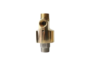 HD Copper Housing High-Speed Rotary Union Double Flow Inner Tube Fixed DIN Flange Connection Hydraulic Oil Air Water Swivels