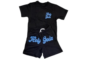 Trendy Men's Puff Printed Shorts Sets Custom Logo Men T Shirts Shorts Sets High Quality OEM Fashionable Men Short Sets