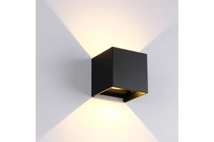 Up and Down Waterproof IP65 Cube 12W LED Wall Lamp Aluminum Adjustable Decoration Wall Mounted Garden Porch Light