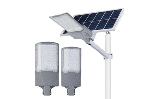 Solar Street Light IP65 Waterproof Outdoor Road Lighting SMD 300W/400W Die-cast Aluminum Lithium Battery 120m2 Coverage LED