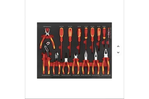 16PCS Tool Set EVA Foam Pliers, Screwdrivers VDE Insulation Tool Voltage Hand Tools Set