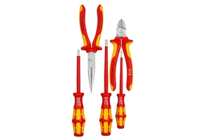 For VDE 5-Piece Insulated 1000V Electrician Tool Set with Hard Case Hand Operated Plastic Construction