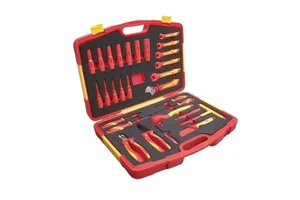 29 Pcs VDE Insulating Hand Tool Set Auto Combination ABS Plastic and Steel Case Pack for Maintenance OEM