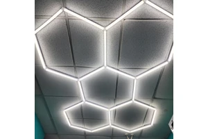 LED Hexagon Exhibition Light, Flexible Lighting - Ideal for Trade Show Booths & Exhibitions