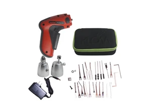 KLOM Cordless Lock Pick Set Electric Lock Pick Gun Locksmith Tool Remove Lock Pick Tool USA Euro Power Supply Locksmith Tools