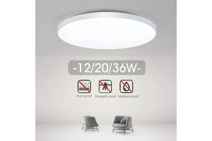 Modern Panel Light Round LED Ceiling Light for Living Room Surface Mounted Tri-Proof Lamp for Residential Use
