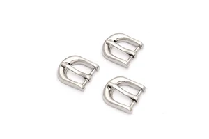 Custom Durable Silver Metal U-Shaped Buckles With Single Prong for Bags and Belts