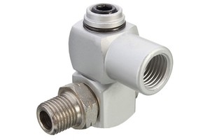 1/4 NPT Aluminum Forged Pneumatic Rotary Fitting 360 Degree Universal Joint Connector Air Hose with 3-Year Warranty