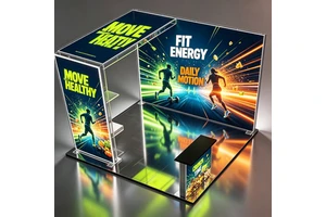 Baimeng Illuminated Custom Printing Modular Exhibition Booth for Brand Promotion SEG Light Box Booth