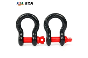 High Strength Drop Forged Alloy Steel Stainless Steel 304 Carbon Steel Safety Pin D Shackle Bow Shackle Durable Rigging Shackle