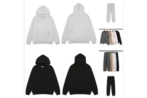 2025 Winter Fashion High Quality Hooded Lined Velour ODM Unisex Sports Set Complete Price