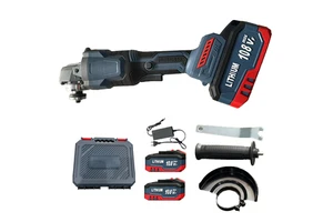 125MM Brushless Electric Angle Grinder 6 Gear Cutting Machine Power Tool with Lithium-Ion Battery