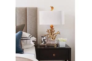 Modern Decoration Fabric Led Desk Lamp Luxury Bedroom Rectangular Table Lamp for Bedside Tables