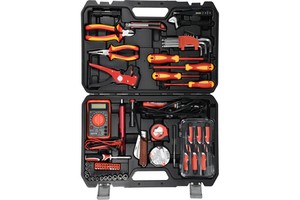 68PCS 1000V VDE TOOLS SET BOX HOUSEHOLD INSULATED ELECTRICIAN SET INSULATION SCREWDRIVER PLIERS TOOL KIT