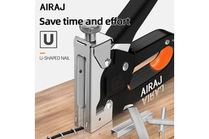 Industrial Grade Heavy Duty Electric Fence Staple Gun Brushless Motor 18 Gauge 0-3.5in Nail Length