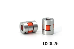 Jaw Shaft Coupler D20L25 Spider Flexible Motor Aluminium Flexible Coupling Encoder Connector 4/5/6/6.35/7/8/9/10 Mm