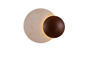 LED Background Wall Ambient Light Wall Lamp Bedroom Bedsidenew Style Yellow Cave Stone Mid-century Wabi-sabi
