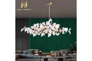 New Arrivals Indoor Flower Decorate Home Villa Hotel Bar Living Room Bedroom Led Chandelier Lamp