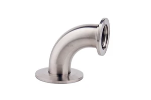 Mirror Polish Stainless Steel Vacuum Fittings Vacuum 90 Degree Elbow