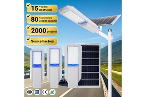 New Product Intelligent Light Control Ip65 Outdoor Waterproof Split 100 200 300W Led Solar Street Light