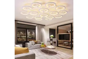 Crystal Design Modern Ceiling Light Simple Elegant Complete Home Ceiling Lamps Living Room Bedroom Lighting Fixture