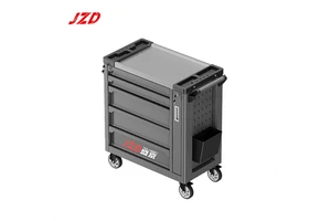 Tool Trolley XXL with Tool Storage Box, Complete Tool Cart with 5 Drawers and Heavy Duty Toolbox JZD