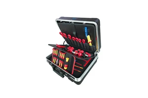 99LB105 68PCS VDE Insulated Tool Set 1000V 3-Layer ABS Suitcase Insulated Tool Kit for LV Live Line Work