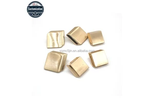 Wholesale Metal Button Square Irregular Decorative Buckle High Foot Hand Sewing for Shirts & Coats Wool Custom Logo