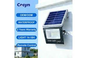 Rechargeable ABS Garden Outdoor Wall Mounted IP67 Solar LED Floodlight 100w 200w 300w 500 Watt 600w 1000w Solar Flood Light Lamp
