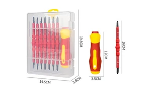 15-in-1 Multi-Purpose Insulation Screwdriver Set DIY Industrial OEM Electrician Household Tool Kit