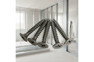 Tornillo Drywall Punta Fina Negros, Tornillos Drywall Trompeta Punta Fina