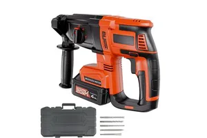 20V Brushless Cordless Power Hammer Drill Kit Lightweight Lithium-Ion 1.1 Inch Rotary Hammer Driver with SDS-Plus Electric Tool